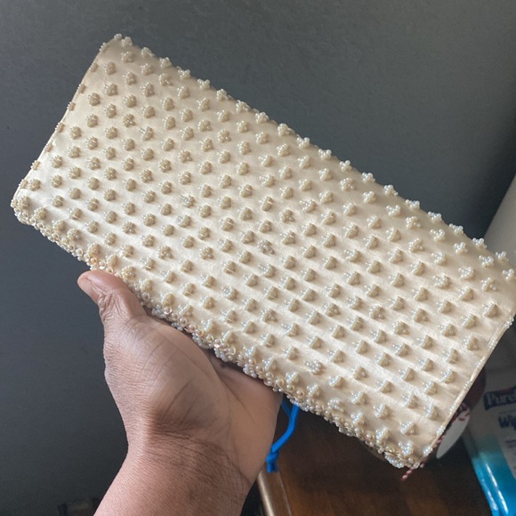 Clutch hand beaded with Italian beads - Picture 2 of 6